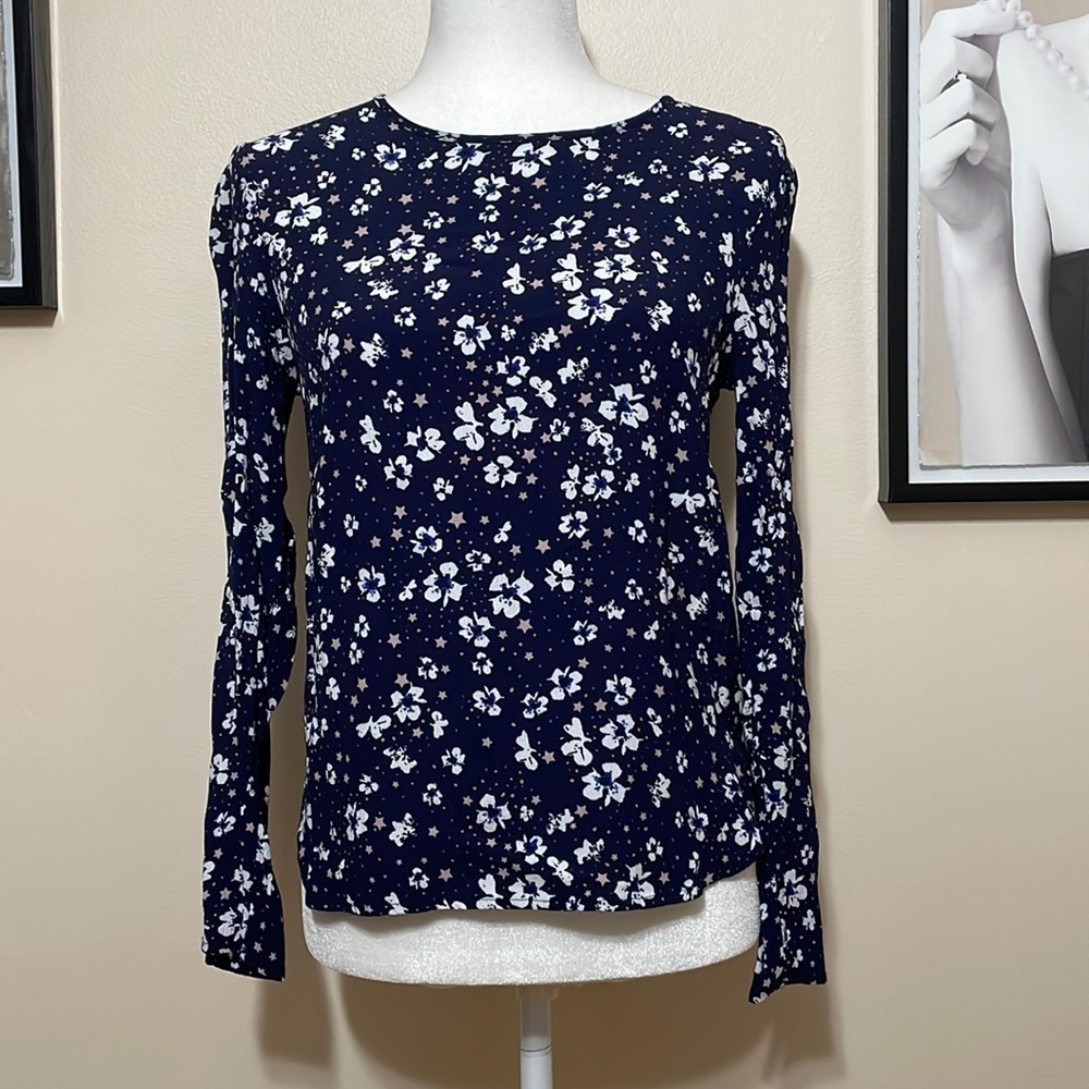 H&M Floral Long Sleeve Blouse